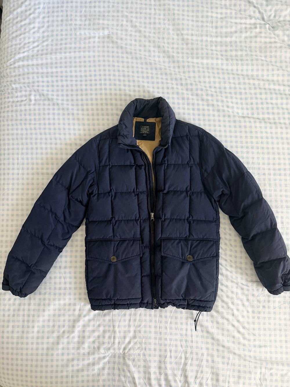 J. Crew Navy Nordic Puffer Jacket - Men’s